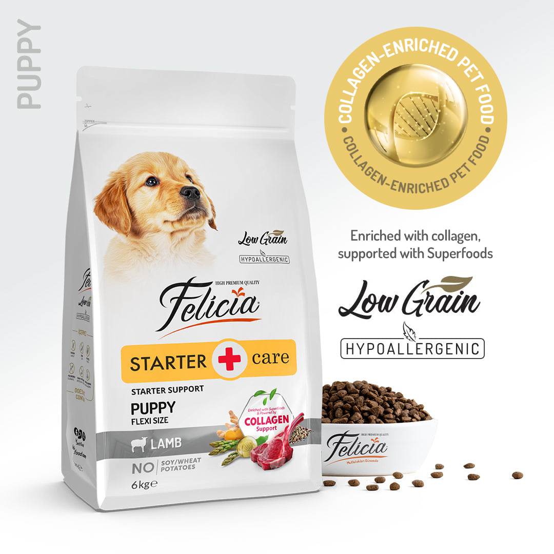 Felicia Hrană hipoalergenică pentru căței cu miel și colagen 6 kg